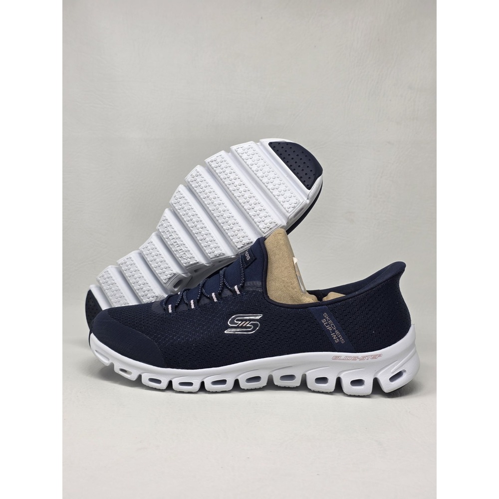 Skechers Slip-ins Size 9 Womens Sport Active Glide Step Navy 104547W-NVY New